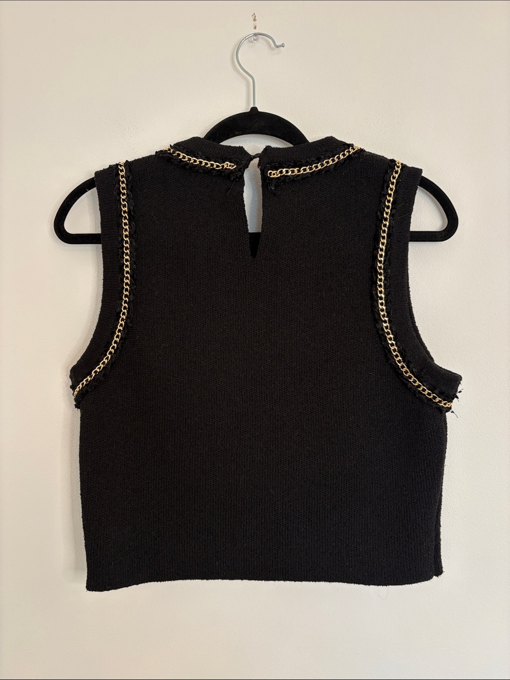 Endless Rose Gold Trimmed Sweater Tank - Picture 5 of 8